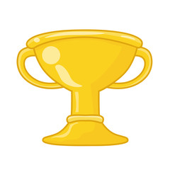 gold trophy isolated illustration