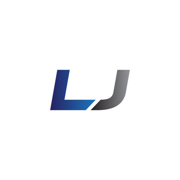 Simple Modern letters Initial Logo lj