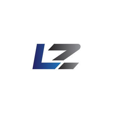 Simple Modern letters Initial Logo lz