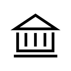Bank line icon