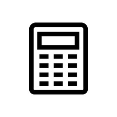 Calculator line icon
