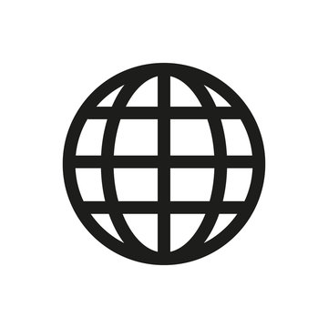 Global business line icon