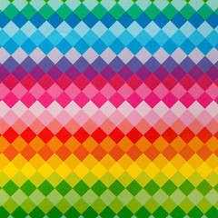 Bright rainbow square pattern
