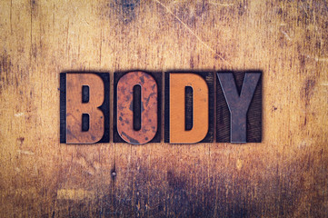 Body Concept Wooden Letterpress Type