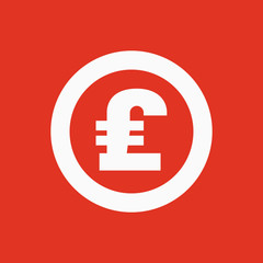 Obraz premium The pound sterling icon. Cash and money, wealth, payment symbol. Flat