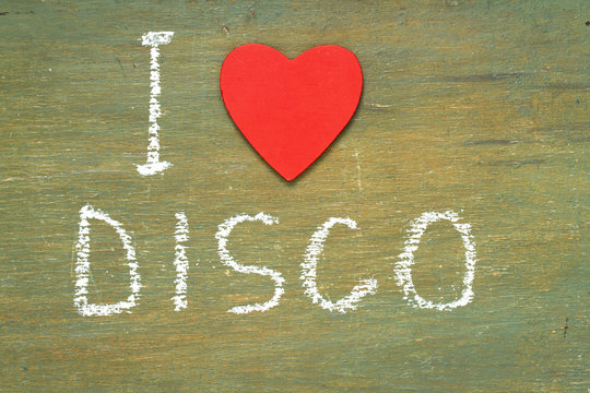Text i love disco