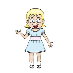 Funny Cartoon Girl