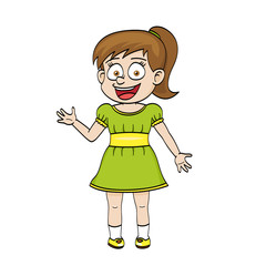 Funny Cartoon Girl