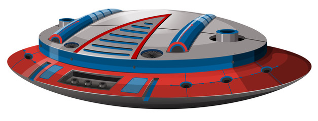 Round spaceship with modern design