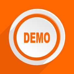 demo orange vector flat icon