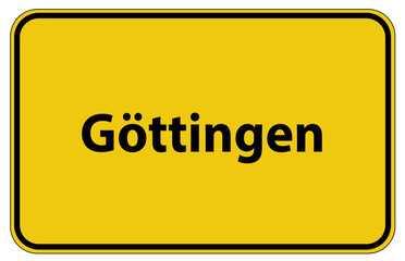 Ortstafel Göttingen in Deutschland