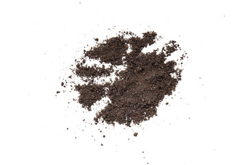 Texture land in white background.