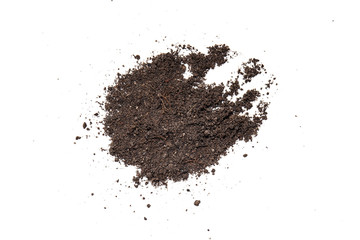 Texture land in white background.