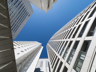 Naklejka premium 品川駅前の高層ビル街 