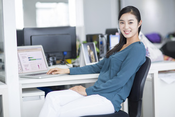 Portrait of young businesswoman