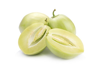 pepino melon on white background