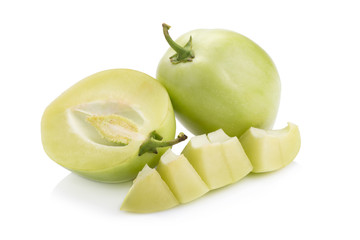 pepino melon on white background
