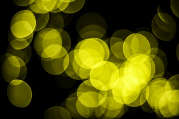 Gold color bokeh shape scene abstract background