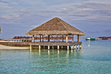 bungalow on the sea shore