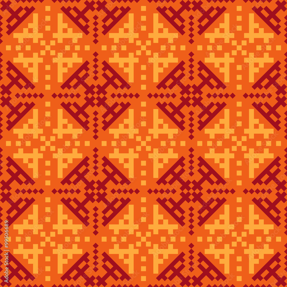 Poster retro style seamless vector pattern