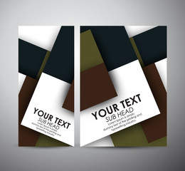 Abstract brochure business design template or roll up. Vector illustration