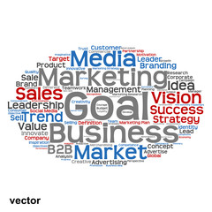 Vector conceptual business marketing word cloud