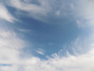 Obraz premium Partly cloudy sky