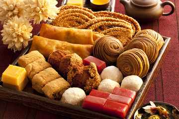 Various kinds of Chinese traditional food