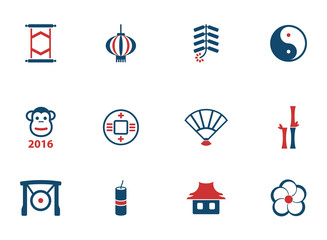 Chinese New Year simply icons