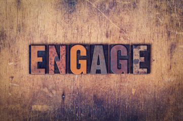 Engage Concept Wooden Letterpress Type