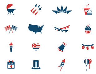 Independence day simply icons