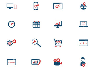 SEO and development simply icons