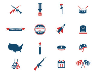 Veterans day simply icons
