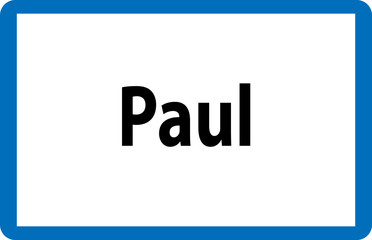 Beliebter Vorname Paul auf österreichischer Ortstafel