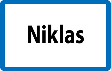 Beliebter Vorname Niklas auf österreichischer Ortstafel