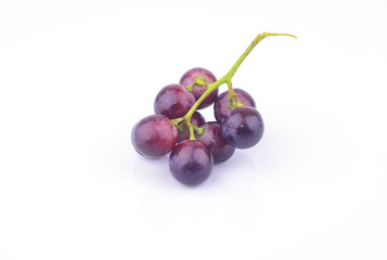 red grape isolated on white