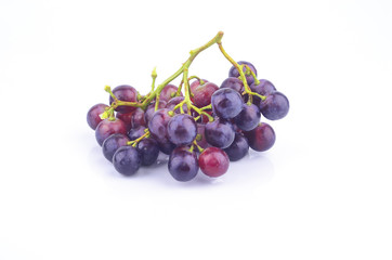 red grape isolated on white