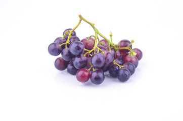 red grape isolated on white
