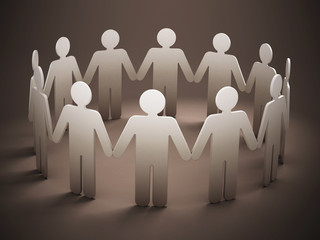 People holding hands