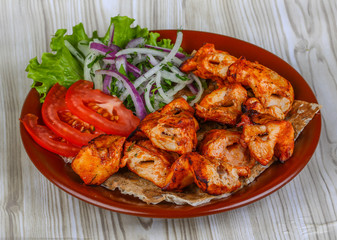 Chicken skewers
