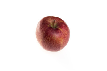 Ripe red apple. Isolated on a white background.
