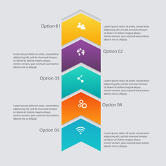 Vector colorful info graphics for your business presentations.
