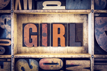 Girl Concept Letterpress Type