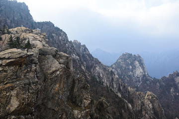 landscape of peak mountain