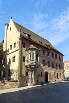 Albrecht Duerer Square in Nuremberg, Germany, 2015