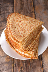 stack of crepe