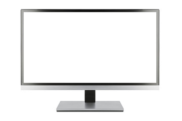 Modern blank flat screen TV set
