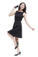 Fototapeta premium Young businesswoman with smart phone