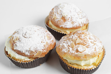 Cake with whipped cream