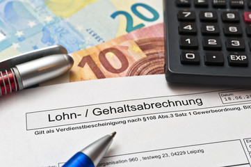 Bilder und Videos suchen: lohnabrechnung